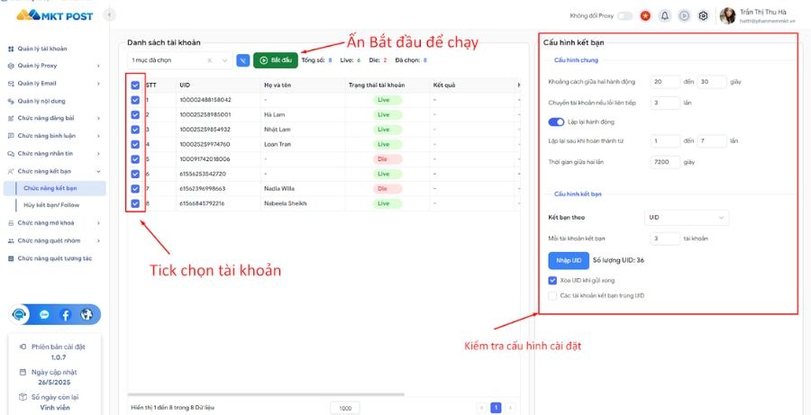 Báo cáo trạng thái