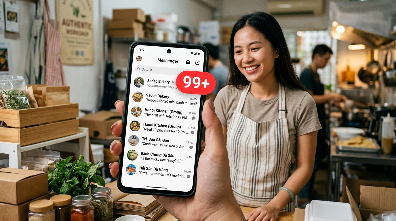 Tin nhắn & Comment đặt hàng nổ dồn dập kết quả phần mềm MKT Post