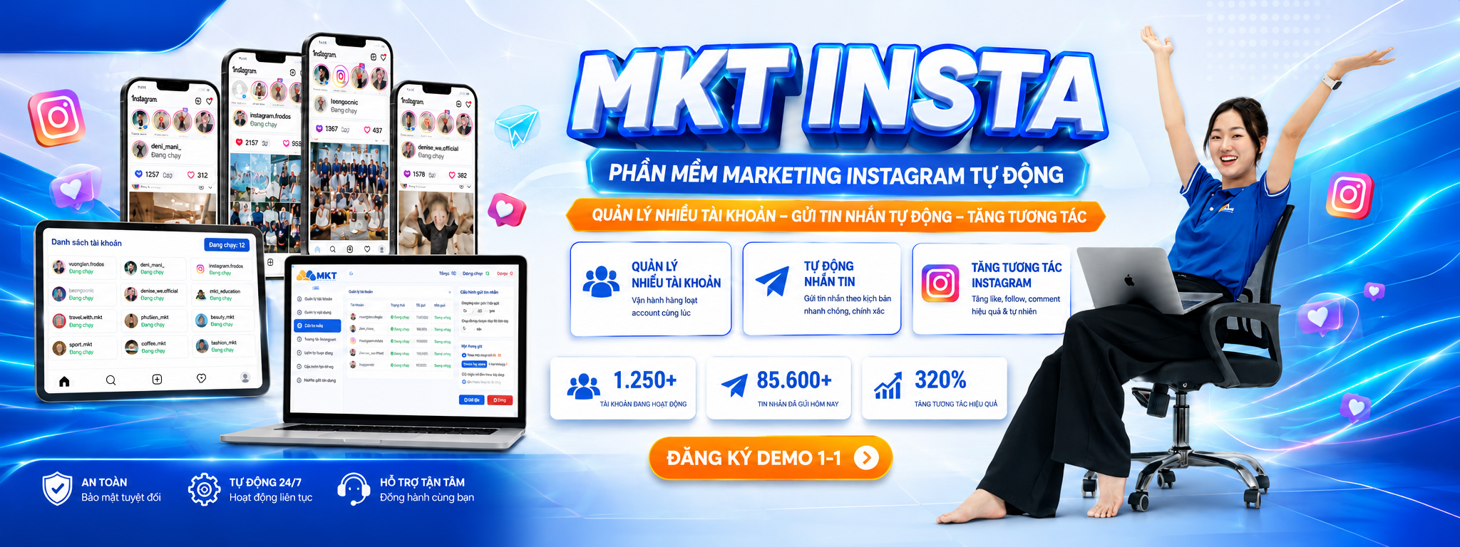 MKT Insta - Phần Mềm Marketing Instagram Tự Động