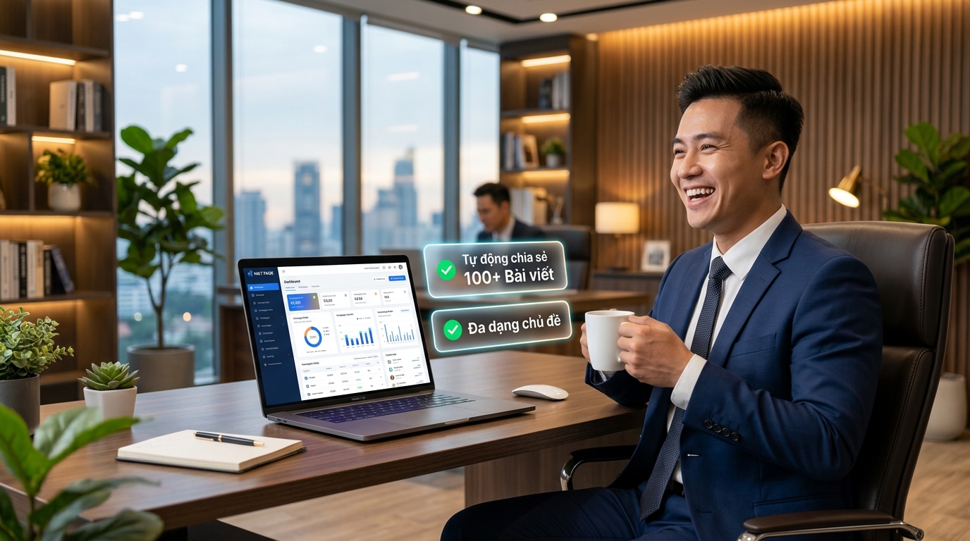Tự động chia sẻ nội dung kết quả phần mềm MKT Page