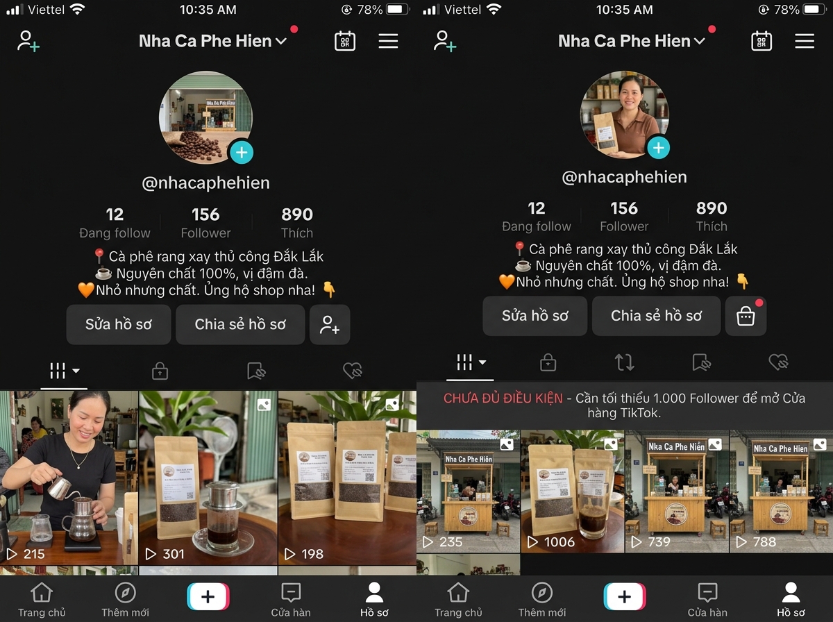 TikTok không đủ follower
