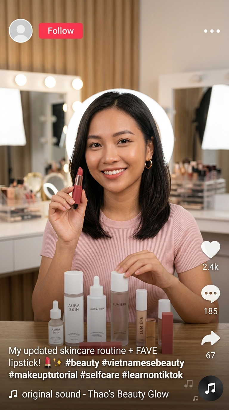 TikTok Beauty Video