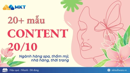 20+ mẫu content 20/10 hay cho nhà hàng, spa, thời trang thu hút khách hàng