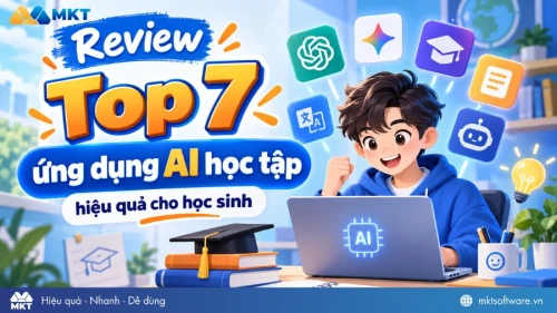 7 ứng dụng AI học tập phổ biến giúp học sinh đạt kết quả học tập xuất sắc