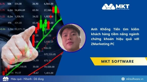 Cách anh Khổng Tiến tìm khách hàng chứng khoán tiềm năng trên Zalo với ZMarketing PC