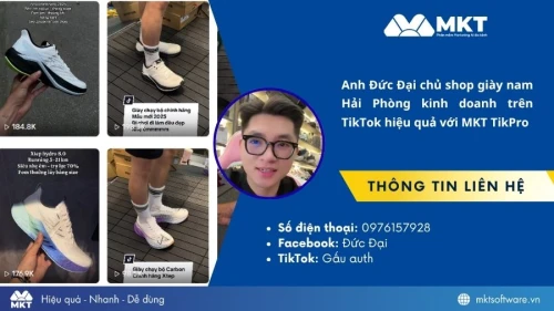 Cách chủ shop giày nam Gấu Auth tối ưu hiệu quả vận hành TikTok với MKT TikPro