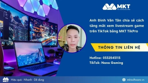 Case Study: Nana Gaming Tăng X10 Mắt Livestream TikTok Nhờ MKT TikPro