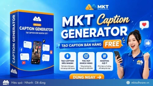 Công cụ tạo caption bán hàng free bằng AI - MKT Caption Generator