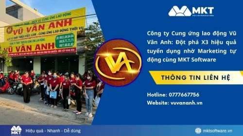 Công ty Cung ứng lao động Vũ Vân Anh: Đột phá X3 hiệu quả tuyển dụng nhờ Marketing tự động