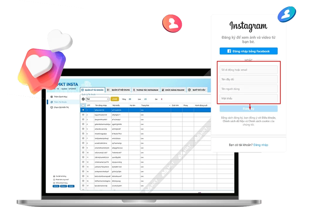 Giải pháp MKT Instagram