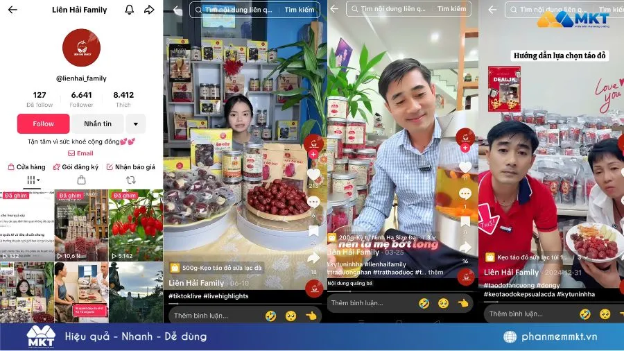 Bán đặc sản trên TikTok – Câu chuyện thành công nhờ MKT TikPro của Liên Hải Family
