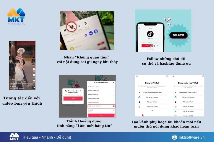 Hướng dẫn đổi nội dung xem trên TikTok để gợi ý đúng sở thích