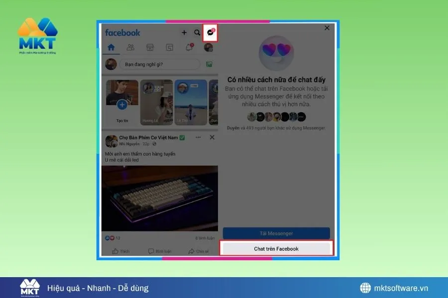 Cách nhắn tin trên Facebook không cần Messenger cực nhanh