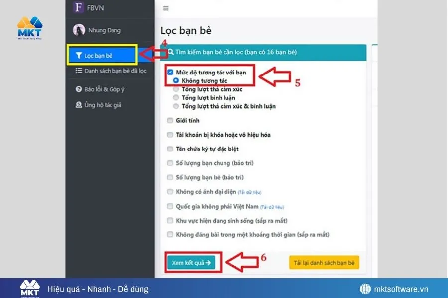 Cách lọc bạn bè Facebook không tương tác nhanh và an toàn
