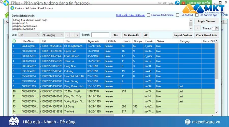 Phần mềm Auto đăng bài Facebook miễn phí FPlus