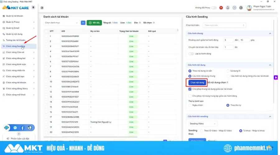 Bùng nổ tương tác với Seeding livestream Facebook