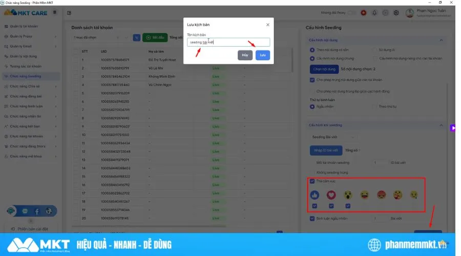 Bùng nổ tương tác với Seeding livestream Facebook