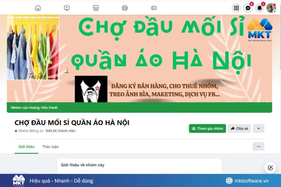 Các nhóm bán quần áo trên Facebook giúp tăng doanh số nhanh