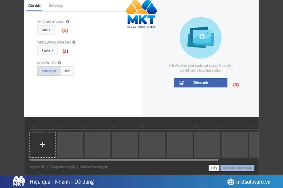 Hướng dẫn tạo Slideshow trên Fanpage với 3 đến 10 hình