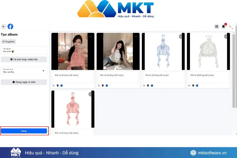 Tạo Album ảnh chất lượng cao và thu hút khách hàng