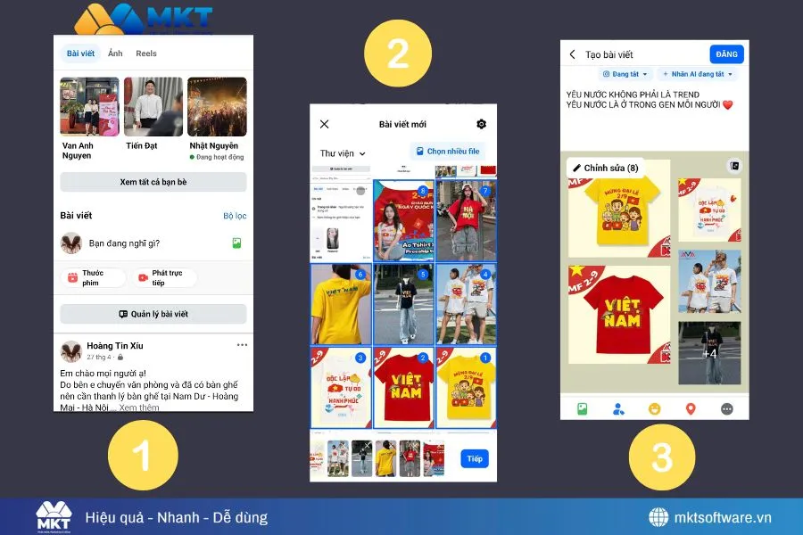 Cách đăng hình bán hàng trên Facebook với điện thoại chỉ vài thao tác cơ bản