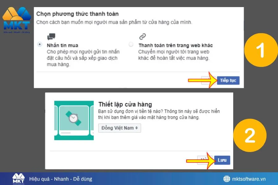 Thiết lập thanh toán Thiết lập thanh toán