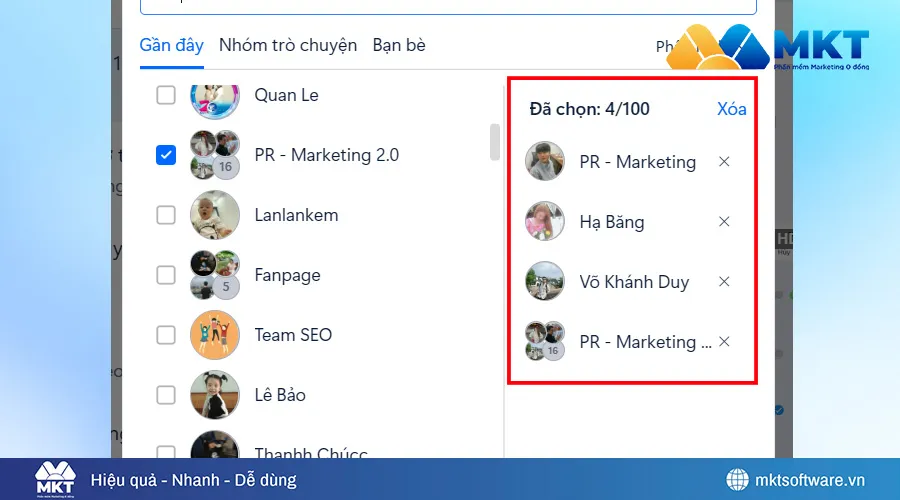 Gửi nhiều tin nhắn Zalo tới nhiều người trên PC, máy tính B3