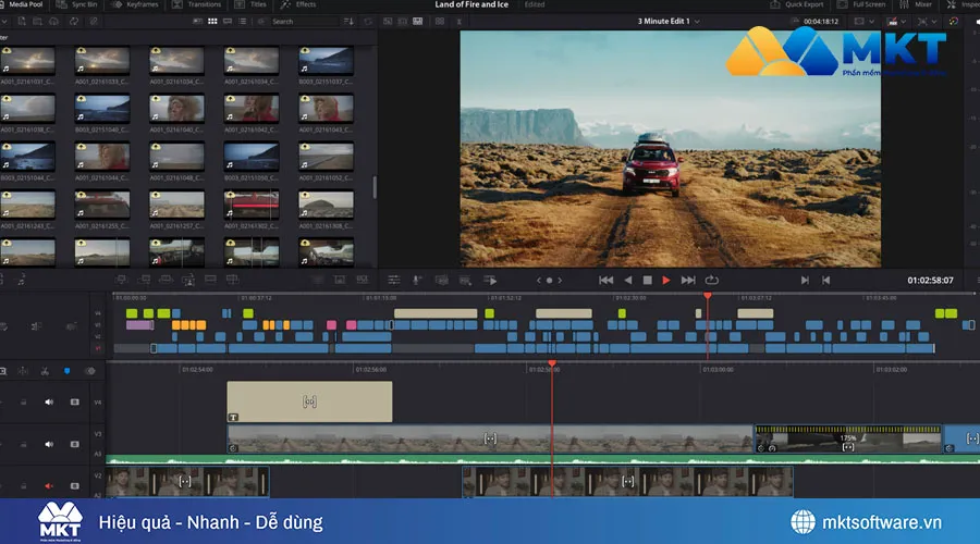 Phần mềm DaVinci Resolve (bản miễn phí)