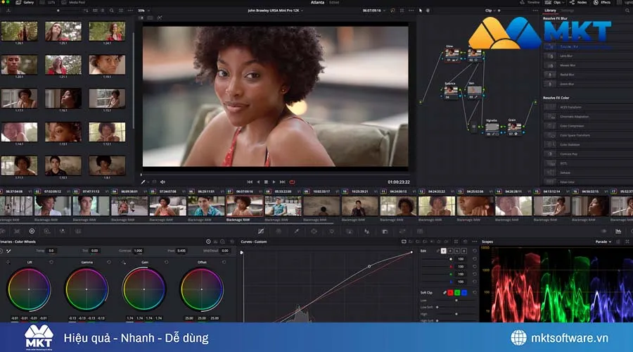 Phần mềm DaVinci Resolve Studio