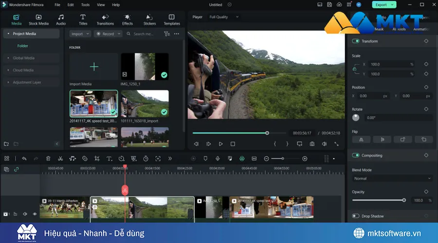 Phần mềm Wondershare Filmora
