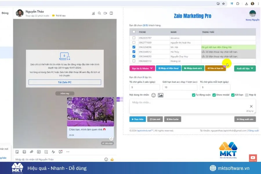 TOP 7 phần mềm Zalo Marketing giúp chốt đơn "thần tốc"
