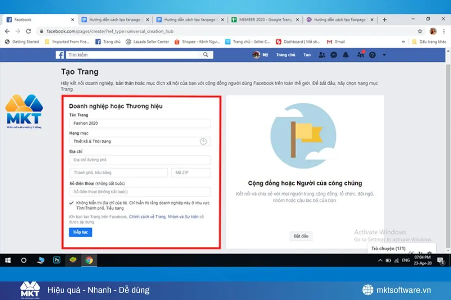 Hướng Dẫn Cách Tạo Fanpage Bán Quần Áo Chi Tiết Cho Người Mới