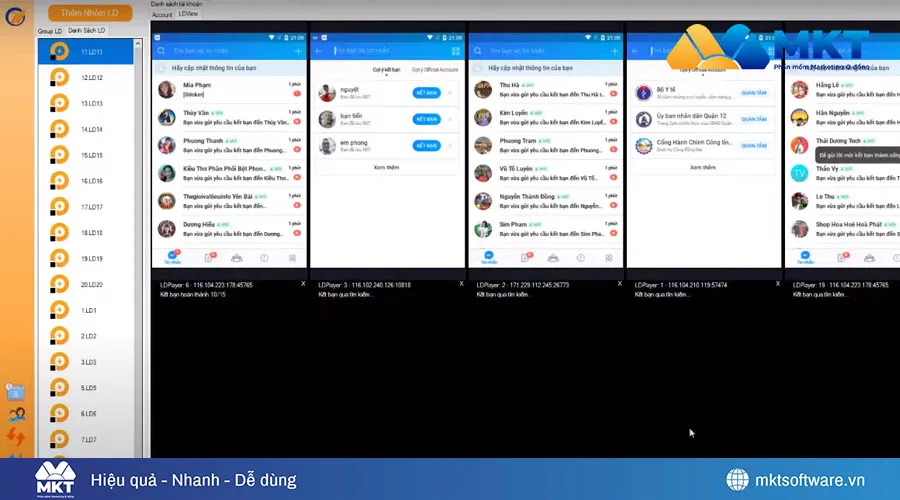 Phần mềm Ninja System Zalo
