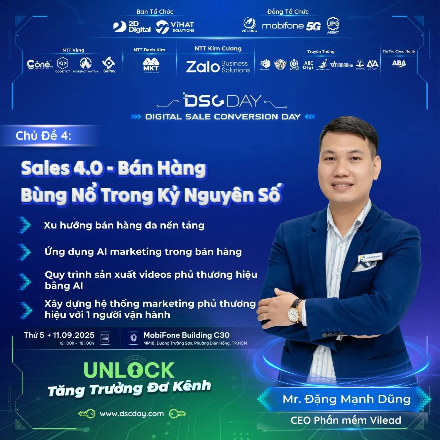 Diễn giả Đặng Mạnh Dũng chia sẻ tại DSC Day 2025