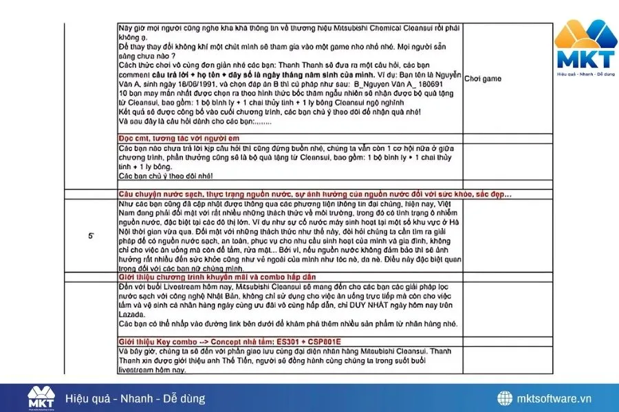 Cần chuẩn bị kịch bản Livestream bán hàng Facebook hấp dẫn