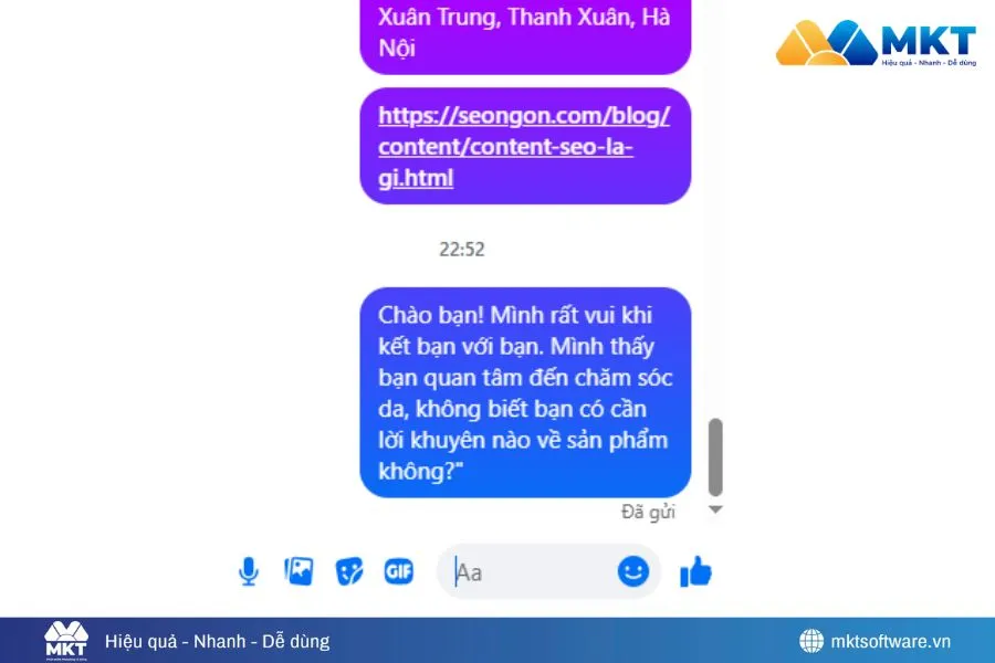 Hình minh họa về kết nối qua tin nhắn - Cách kết bạn để bán hàng online hiệu quả