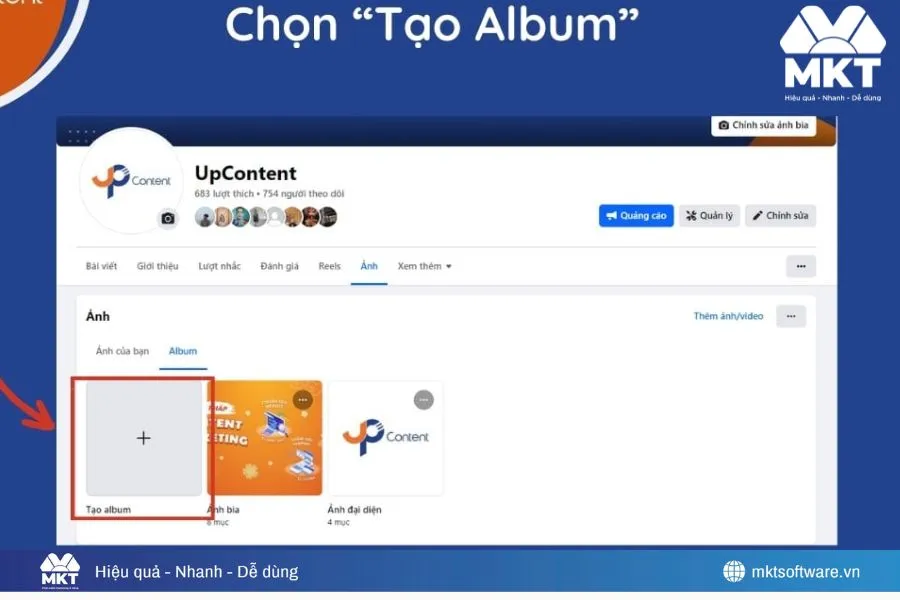 Nhấn tạo Album