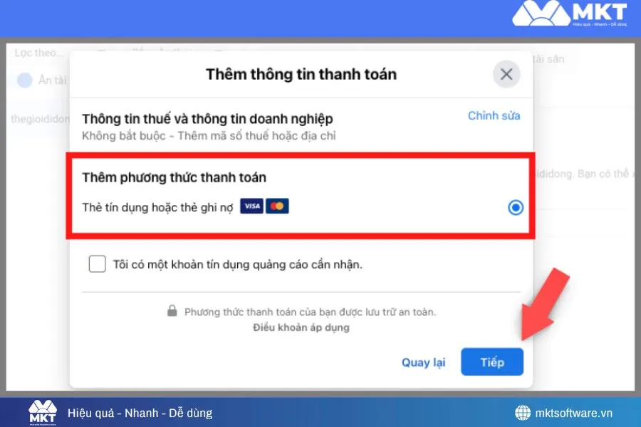 Thông tin thanh toán