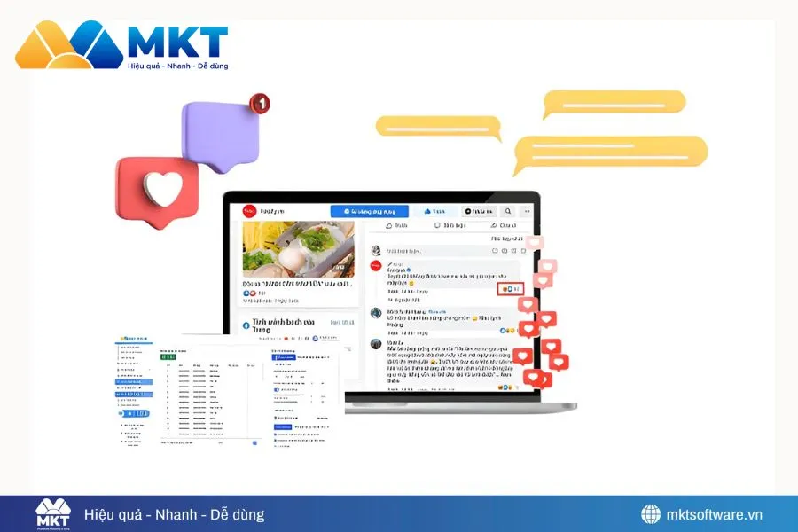 Phần mềm MKT Page - Tăng like Facebook cá nhân hiệu quả