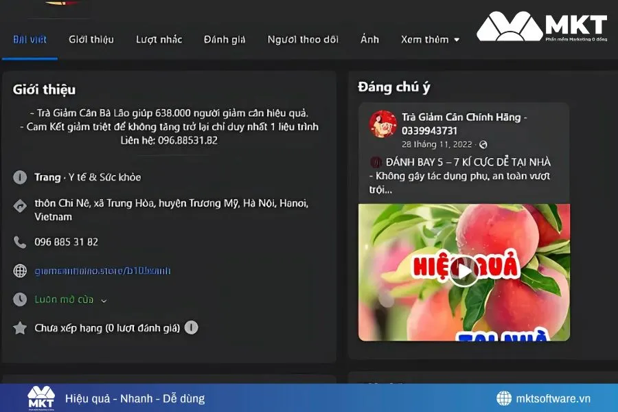 Nên sử dụng động từ mạnh trong tiểu sử Facebook bán hàng
