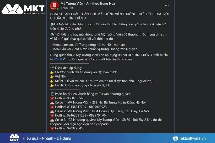 Minh họa về content dạng text