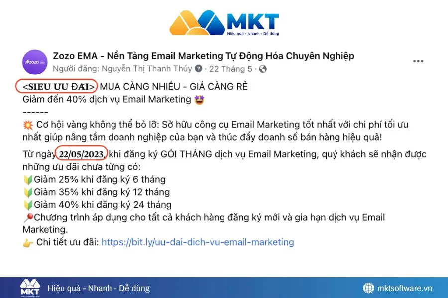 Mẫu viết content in đậm trên Facebook đạt hiệu quả cao