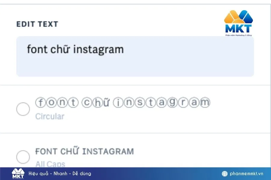 Font Chữ Instagram