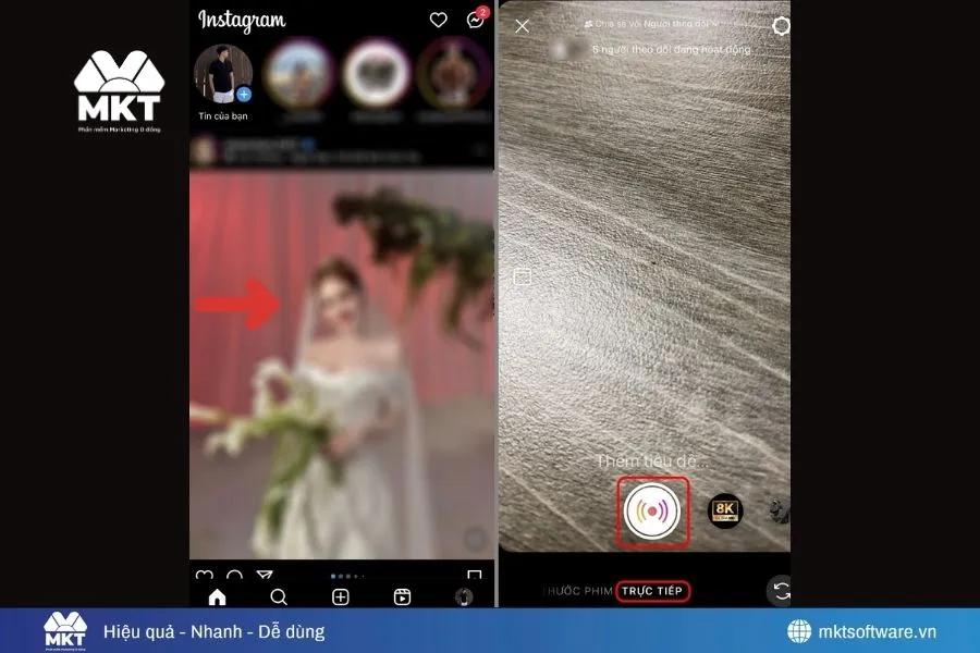 Cách live stream trên Instagram