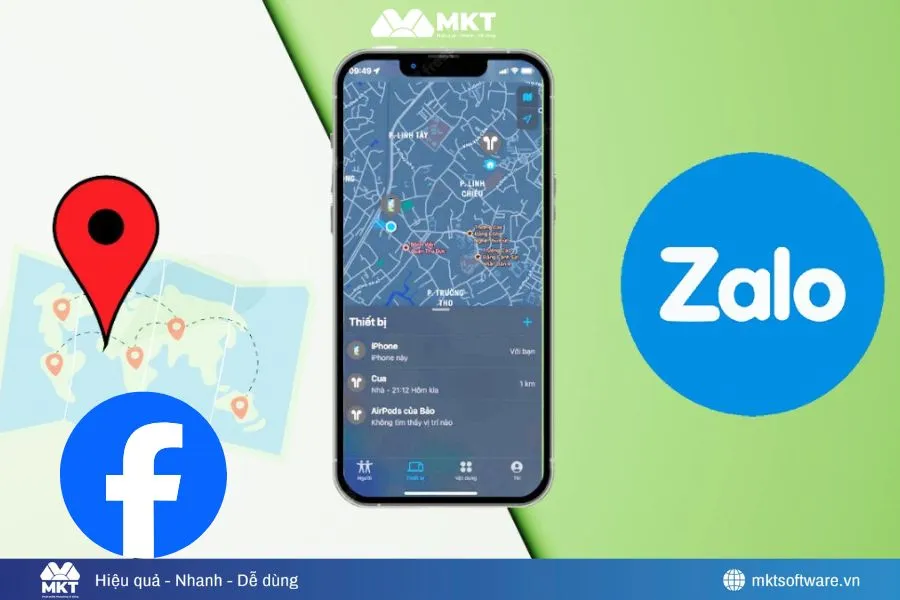 Cách định vị qua Facebook, Zalo giúp người dùng chia sẻ vị trí tiện lợi