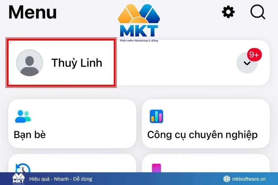 Cách gửi link trang cá nhân Facebook qua Zalo