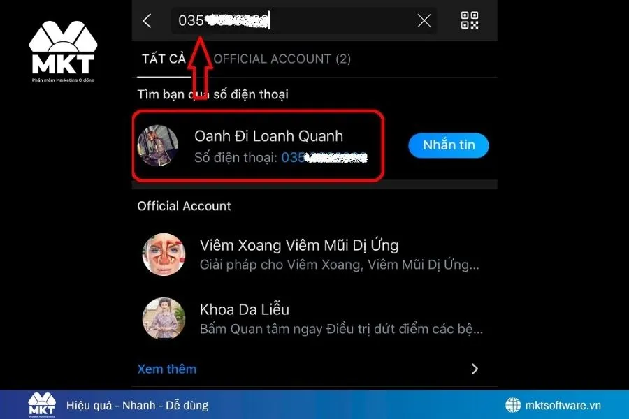 Tìm bằng số điện thoại