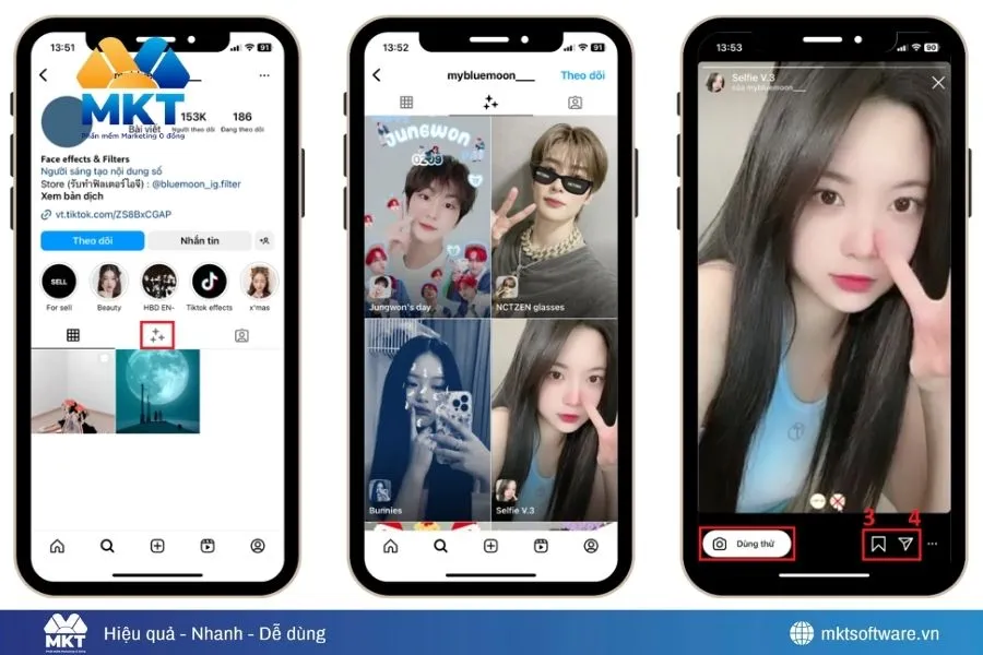 Cách tìm filter trên Instagram của người khác