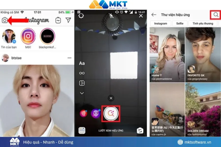 Minh họa về cách dùng Filter