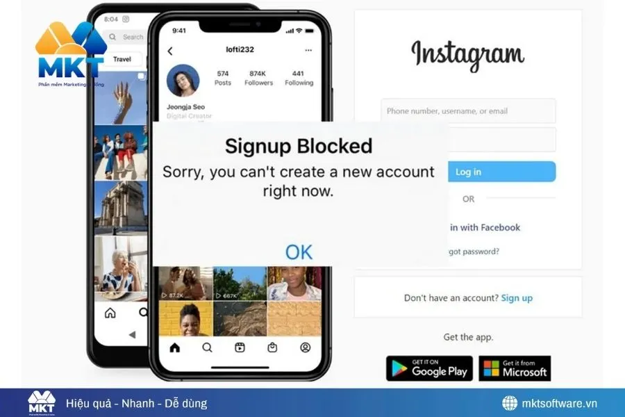 Nguyên nhân khiến bạn không tạo được tài khoản Instagram